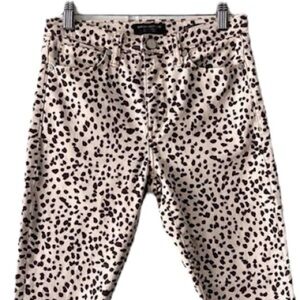 Banana Republic High Rise Skinny Brown Beige Animal Print Skinny Jeans 25p